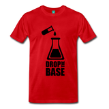 "Drop the Base" (black) - Men's T-Shirt red / S - LabRatGifts - 1
