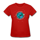 "Save the Planet" - Women's T-Shirt red / S - LabRatGifts - 6