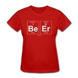 "BeEr" - Women's T-Shirt red / S - LabRatGifts - 5