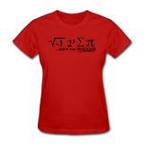 "I Ate Some Pie" (black) - Women's T-Shirt red / S - LabRatGifts - 8