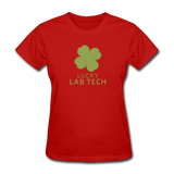 "Lucky Lab Tech" - Women's T-Shirt red / S - LabRatGifts - 8