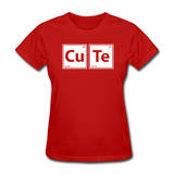 "CuTe" - Women's T-Shirt red / S - LabRatGifts - 3