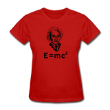 "Albert Einstein: E=mc²" - Women's T-Shirt red / S - LabRatGifts - 8