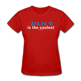 "-273.15 ºC is the Coolest" (white) - Women's T-Shirt red / S - LabRatGifts - 8