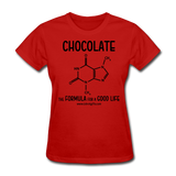 "Chocolate" - Women's T-Shirt red / S - LabRatGifts - 4