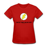 "Faster than 186,282 MPS" - Women's T-Shirt red / S - LabRatGifts - 1