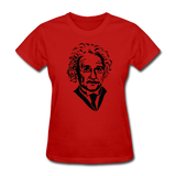 "Albert Einstein" - Women's T-Shirt red / S - LabRatGifts - 10