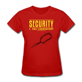 "Security E. Coli Laboratory" - Women's T-Shirt red / S - LabRatGifts - 8