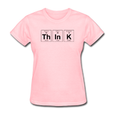 "ThInK" (black) - Women's T-Shirt pink / S - LabRatGifts - 1