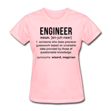 "Engineer" (black) - Women's T-Shirt pink / S - LabRatGifts - 2