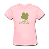 "Lucky Biologist" - Women's T-Shirt pink / S - LabRatGifts - 2