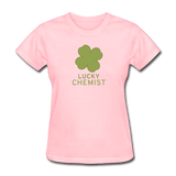 "Lucky Chemist" - Women's T-Shirt pink / S - LabRatGifts - 2