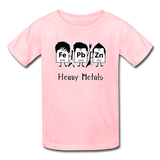 "Heavy Metals" - Kids' T-Shirt pink / XS - LabRatGifts - 2
