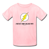 "Faster than 186,282 MPS" - Kids' T-Shirt pink / XS - LabRatGifts - 3