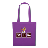 "WINe Periodic Table" - Tote Bag purple / One size - LabRatGifts - 1