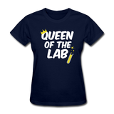 "Queen of the Lab" - Women's T-Shirt navy / S - LabRatGifts - 7