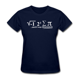 "I Ate Some Pie" (white) - Women's T-Shirt navy / S - LabRatGifts - 3