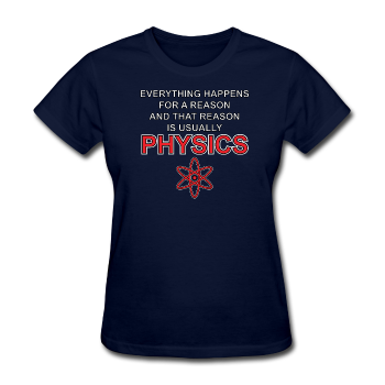 "Everything Happens for a Reason" - Women's T-Shirt navy / S - LabRatGifts - 1