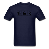 "ThInK" (black) - Men's T-Shirt navy / S - LabRatGifts - 14