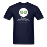 "Biology Division" - Men's T-Shirt navy / S - LabRatGifts - 1
