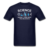 "Science Doesn't Care" - Men's T-Shirt navy / S - LabRatGifts - 2