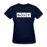 "BaCoN" - Women's T-Shirt navy / S - LabRatGifts - 3