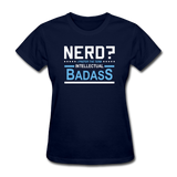 "Nerd?" - Women's T-Shirt navy / S - LabRatGifts - 2