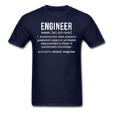 "Engineer" (white) - Men's T-Shirt navy / S - LabRatGifts - 2