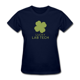 "Lucky Lab Tech" - Women's T-Shirt navy / S - LabRatGifts - 10