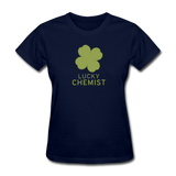 "Lucky Chemist" - Women's T-Shirt navy / S - LabRatGifts - 10