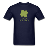 "Lucky Lab Tech" - Men's T-Shirt navy / S - LabRatGifts - 13