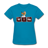 "Wine Periodic Table" - Women's T-Shirt turquoise / S - LabRatGifts - 4