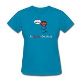 "A-Mean-Oh Acid" - Women's T-Shirt turquoise / S - LabRatGifts - 7
