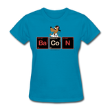 "Bacon Periodic Table" - Women's T-Shirt turquoise / S - LabRatGifts - 5