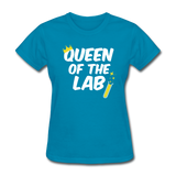 "Queen of the Lab" - Women's T-Shirt turquoise / S - LabRatGifts - 1