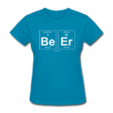 "BeEr" - Women's T-Shirt turquoise / S - LabRatGifts - 7