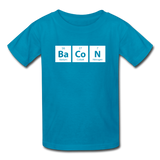 "BaCoN" - Kids' T-Shirt turquoise / XS - LabRatGifts - 3