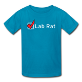 "Lab Rat, Check" - Kids' T-Shirt turquoise / XS - LabRatGifts - 3