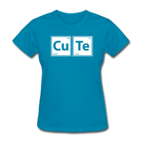 "CuTe" - Women's T-Shirt turquoise / S - LabRatGifts - 5