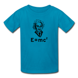 "Albert Einstein: E=mc²" - Kids' T-Shirt turquoise / XS - LabRatGifts - 4