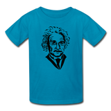 "Albert Einstein" - Kids' T-Shirt turquoise / XS - LabRatGifts - 5