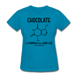 "Chocolate" - Women's T-Shirt turquoise / S - LabRatGifts - 6