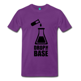 "Drop the Base" (black) - Men's T-Shirt purple / S - LabRatGifts - 4