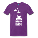 "Drop the Base" (white) - Men's T-Shirt purple / S - LabRatGifts - 4