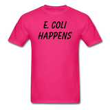 "E. Coli Happens" (black) - Men's T-Shirt fuchsia / S - LabRatGifts - 7