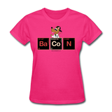 "Bacon Periodic Table" - Women's T-Shirt fuchsia / S - LabRatGifts - 4