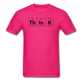 "ThInK" (black) - Men's T-Shirt fuchsia / S - LabRatGifts - 5