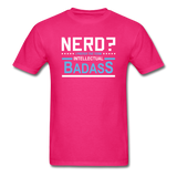 "Nerd? I Prefer the Term Intellectual Badass" - Men's T-Shirt fuchsia / S - LabRatGifts - 10