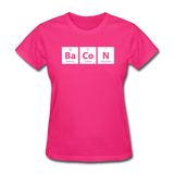 "BaCoN" - Women's T-Shirt fuchsia / S - LabRatGifts - 6