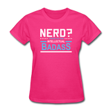 "Nerd?" - Women's T-Shirt fuchsia / S - LabRatGifts - 6